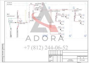 Схема снабжения кислородом