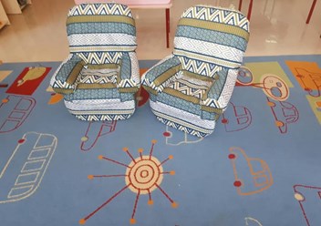 Пошив съёмных чехлов на мебель для Детского Сада