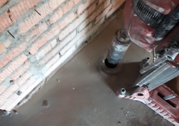 Бурение в перекрытии