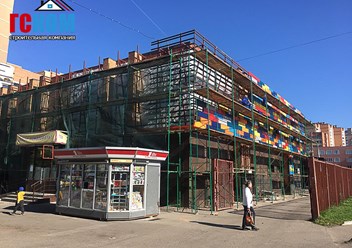 Монтаж вентфасада ТЦ Крутиловский Селятино