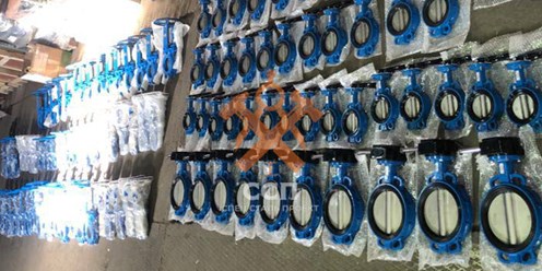 Затвор чугунный поворотный дисковый