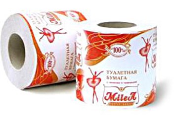 Туалетная бумага MileA на втулке