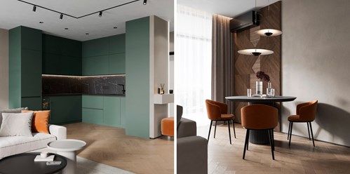 Дизайн-проект кухни-гостиной