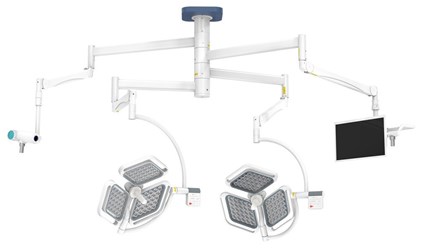 Светильник медицинский хирургический потолочный CADUCEUS CL4-L3/L3