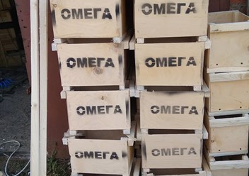 Ящики с логотипом заказчика