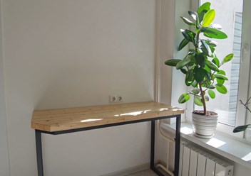 Обеденный стол лофт из массива лиственницы