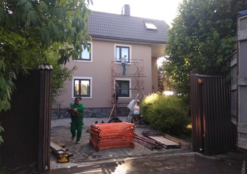 ремонт фасада частного дома