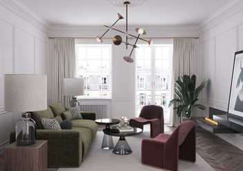 Дизайн проект гостиной