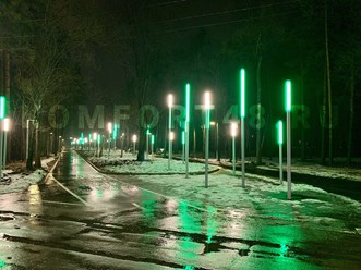 Парк Металлургов (монтаж и подключение наружного освещения в парке)