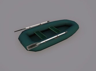 3D симулятор экстремального вида спорта: сплава на плотах или лодках по горным рекам.
