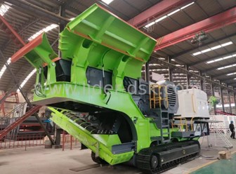 Мобильная щековая дробилка на гусеничном ходу СТК-Лидер.