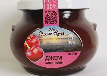 Эко джем вишня 450гр стекло