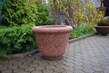 Вазон бетонный Гарден с натур. крошкой