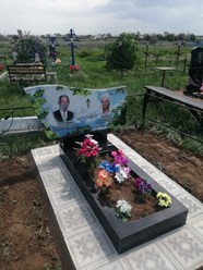 печать фото на памятнике