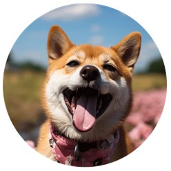 Сиба-Ину рисунок сети