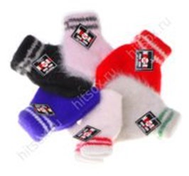 варежки перчатки детские оптом ангора