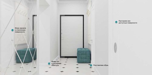 Уборка коридора