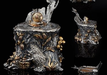 Серебряная солонка &quot;Лесная сказка&quot;
