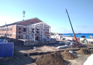 Реконструкция здания, монтаж металлоконструкций производственного корпуса в г.Миассе (2018)