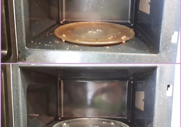 Чистка микроволновки.