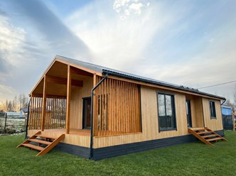 Каркасный дом 100 м2, 3 спальни