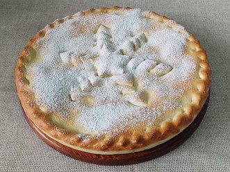 Сладкий пирог банан шоколад