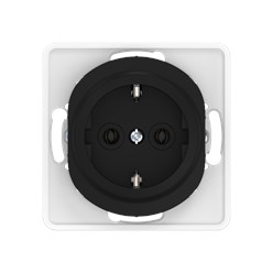 Механизм встраиваемой розетки CADUCEUS ALING EON с пластиковым основанием, с заземлением, без шторок, 16А, 250В~