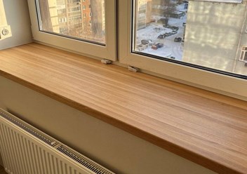 Подоконник из натурального дерева