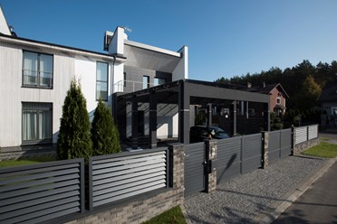 Фото 1 - Распашные ворота и калитка АЛЮТЕХ