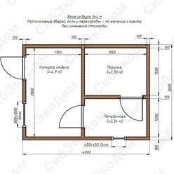 Баня из бруса 3*4 
Цена: 165 т.р.
Подробности смотрите на сайте: Бани365.рф