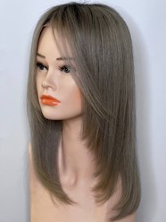 Парик с имитацией кожи головы на сетке. Собственное производство