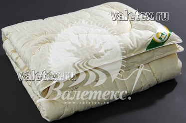 Зимнее одеяло класса Премиум из сатина Шампань и чёсанного бамбукового волокна