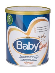 Baby Goat 3 Сухая адаптированная молочная смесь на основе натурального молока швейцарских козочек, 400 г (для детей от 1 года до 3 лет)