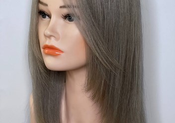 Парик с имитацией кожи головы на сетке. Собственное производство