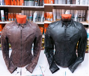 Покраска кожаных курток.
Обновление цвета, реставрация, перекраска в другой цвет, придание новизны.