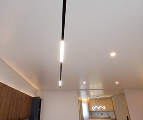 Натяжной потолок с трековыми системами