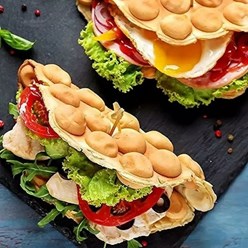 Сытные гонконгские вафли с начинкой