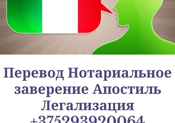 Переводчик в Витебске - Нотариальный перевод, Апостиль | Английский Итальянский Испанский