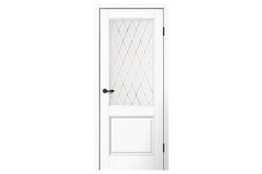 Белые межкомнатные двери со стеклом