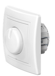 Диммер скрытой установки CADUCEUS ALING PRESTIGE поворотно-нажимной, проходной, 40-400ВА, 230В, 50Гц