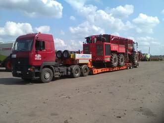 Перевозка свеклоуборочного комбайна HOLMER