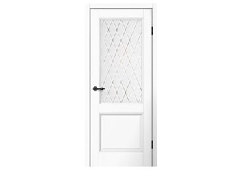 Белые межкомнатные двери со стеклом