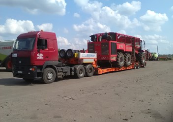Перевозка свеклоуборочного комбайна HOLMER