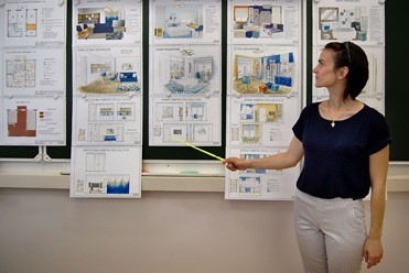 На занятиях в Школе Архитектуры и Дизайна