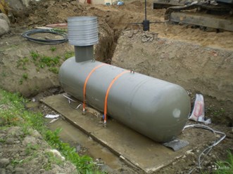 Монтаж газгольдера