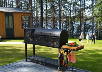 Мангальная зона у каждого домика