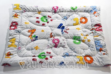 Детское зимнее ватное одеяло в бязи с детской расцветкой