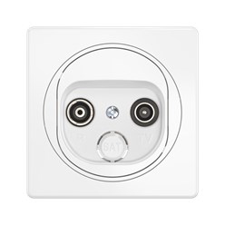 Встраиваемая оконечная антенная розетка TV/FM CADUCEUS ALING EON