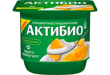 Биойогурт, обогащенный бифидобактериями, с манго, 3,0%, 130 г.