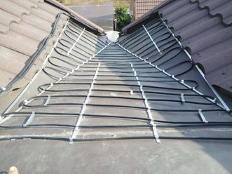 электрообогрев кровли, ендова